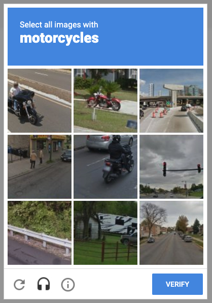 reCAPTCHA Widget Example