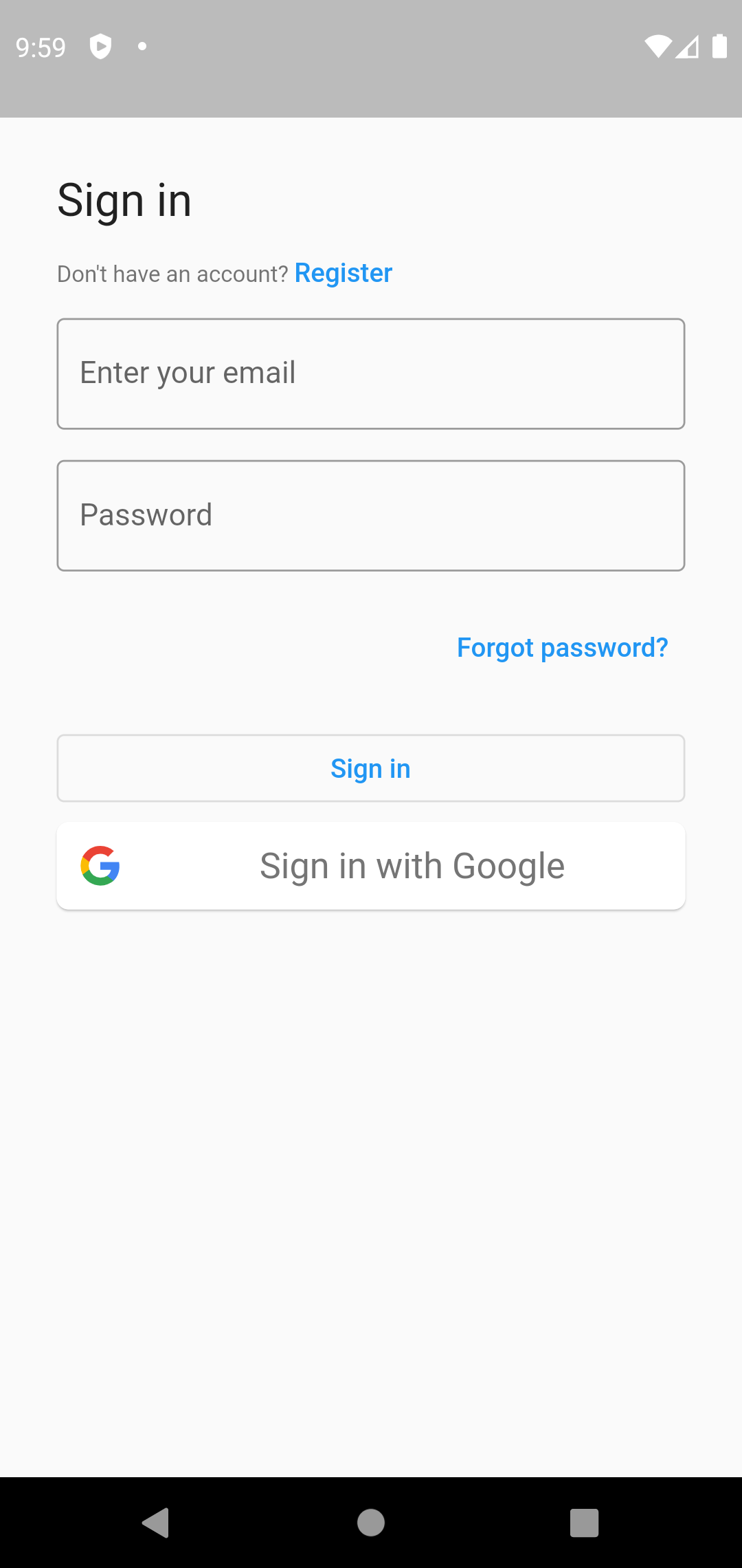 FlutterFire UI Auth - Email + Google provider