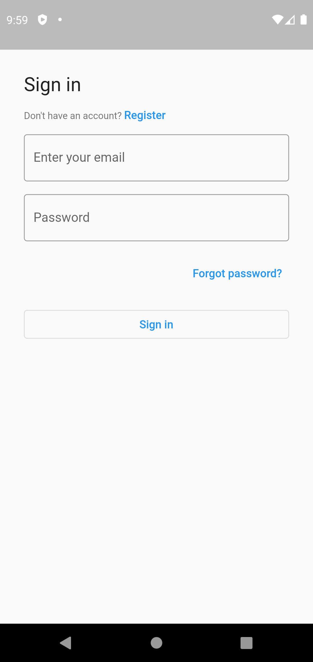 FlutterFire UI Auth - Email provider